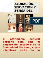 VALORACION, PRESERVACION DEL PATRIMONIO CULTURAL DEL PERU
