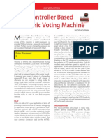 Microcontroller Based Electronic Voting Machine: Enter Password 0