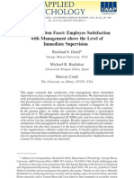 The Forgotten Facet: Employee Satisfaction With Management Above The Level of Immediate Supervision