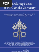 The Enduring Nature of The Catholic University