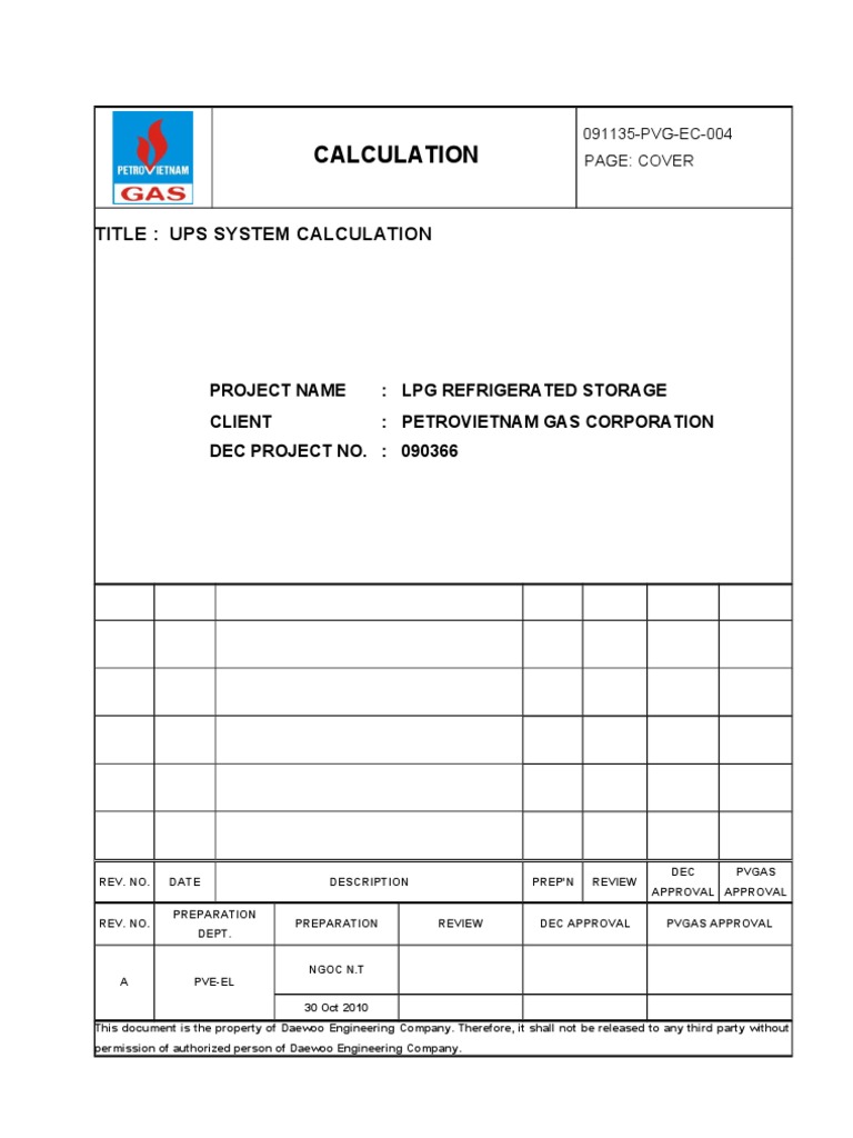 UPS and Battery Sizing Calculation Direct Current Power Engineering