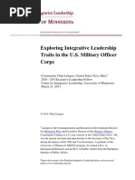Integrative Leadership Traits in the Us Military