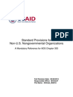 Standard Provisions For Non Us Non Government Organisations