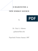 The Search for a New Energy Source(1997 - 200 Pges) - GL Johnson