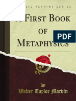 A First Book of Metaphysics