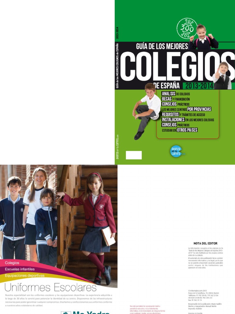 Guía de Los Mejores Colegios de España | PDF | Escuelas | Instituciones  educacionales