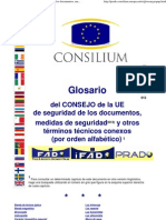 Glosario Del CONSEJO de La UE de Seguridad de Los Documentos, Medidas de Seguridad y Otros Términos Técnicos Conexos (Por Orden Alfabético) PDF