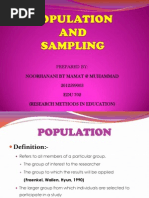 Sampling and Population