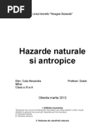 Hazardele Naturale Si Antropice