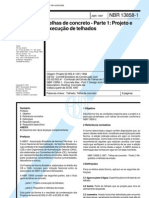 NBR 13858 - Telhas de Concreto - Parte 1 Projeto e Execucao