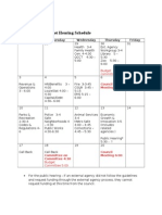 2013-14 Budget Hearing Schedule