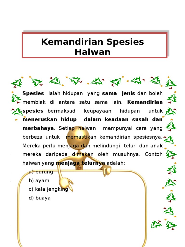 Kemandirian Spesies Haiwan Pdf