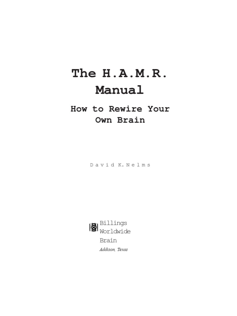 HAMR Manual | PDF | Olfaction | Cerebral Cortex