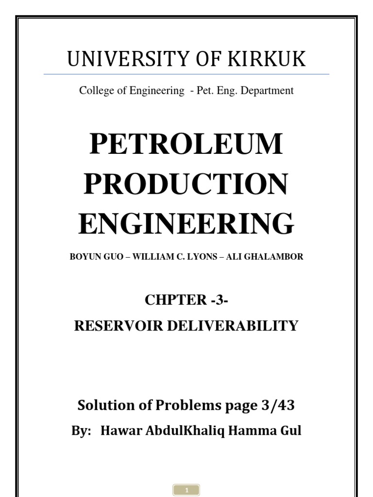 Petroleum Production Engineering