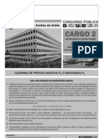 Cespe 2011 Tcu Auditor Federal de Controle Externo Auditoria de Obras Publicas Conhecimentos Especificos Prova