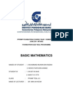 Basic Math Sir Man 2012