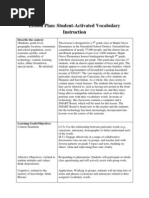 Fifth Grade Savi Lesson Plan and Handout LTM 621