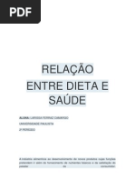 RELAÇÃO DIETA E SAÚDE