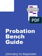 UK Home Office: Probation Bench Guide 2nd Edition 2007