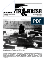 N° 4/5 (Sommer 1991) : Logik Des Antisemitismus