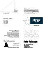 Resume Business Card