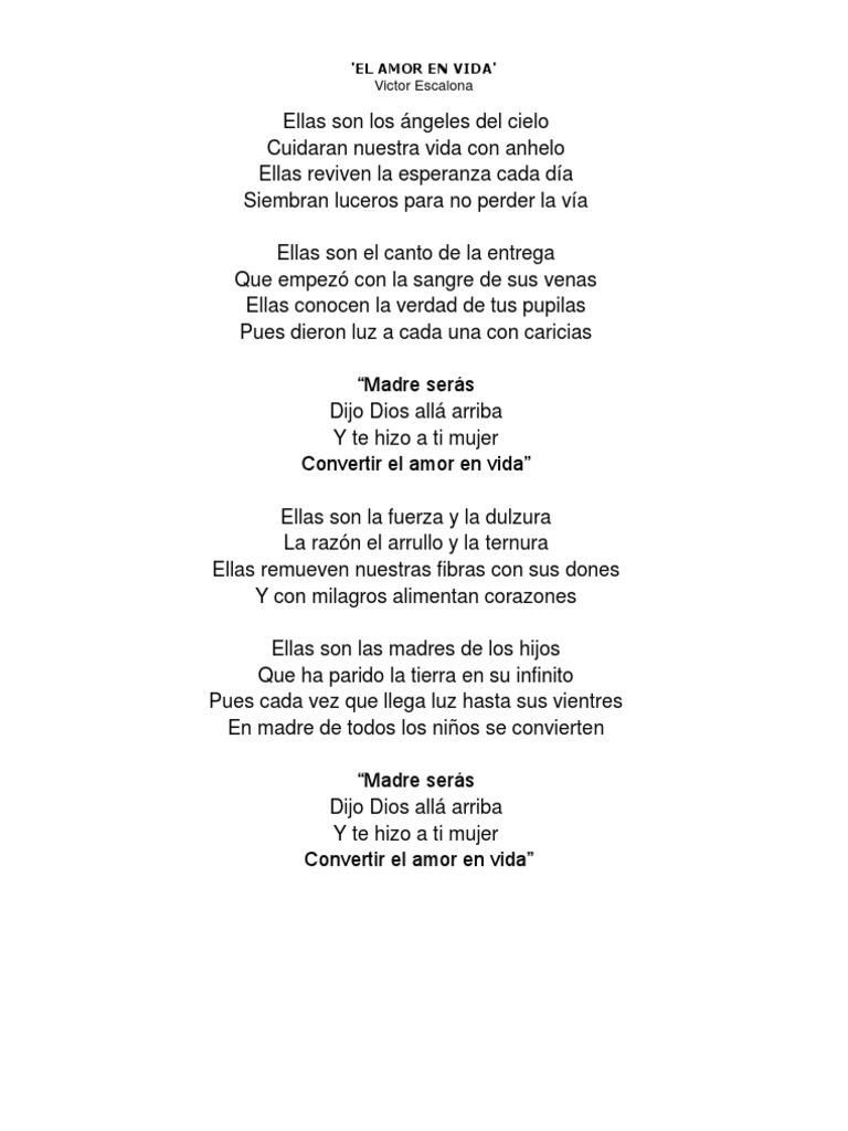 Letras de Canciones | PDF | Amor | Science