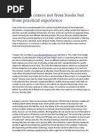 Download Education Comes Not From Books but From Practical Experience by Carol Mughogho SN143076456 doc pdf