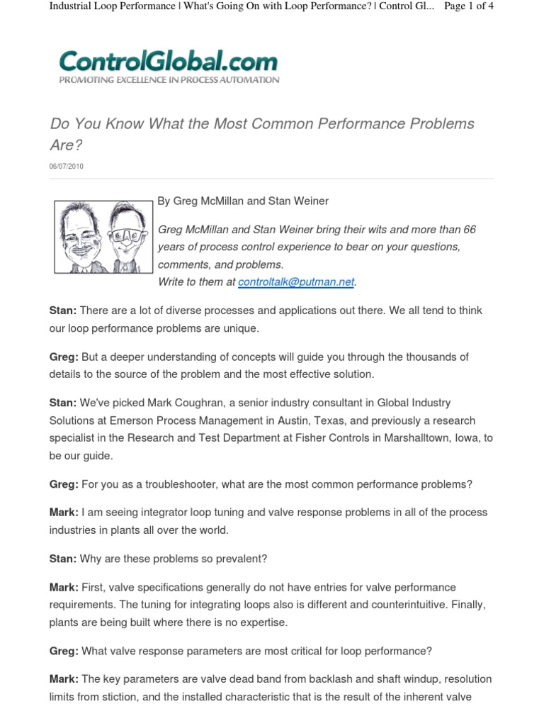 2010 06 Whats Going On With Loop Performance | PDF | Temperature | Valve