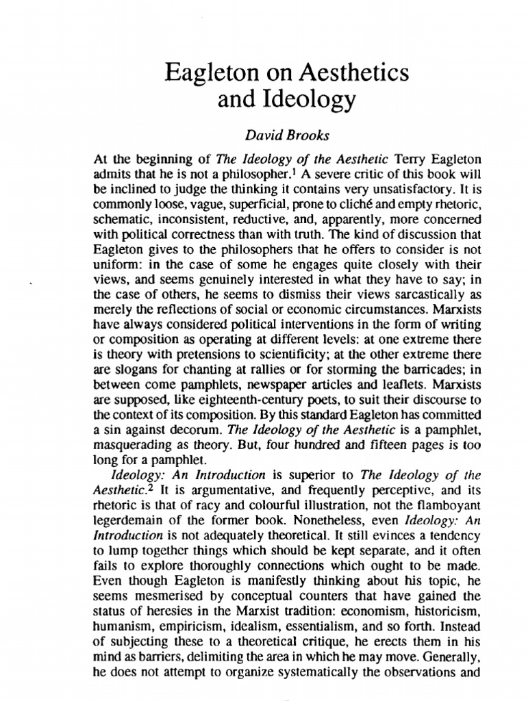 Aesthetic Ideology Pdf : The Ideology of the Aesthetic – GRFZ