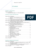 How to Use a and the Table of Contents