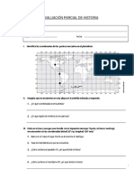 EVALUACIÓN PARCIAL DE HISTORIA