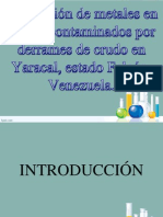 Evaluación de Metales en Suelos Contaminados Por Derrames