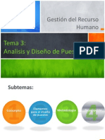 Tema 3 Análisis y Diseño de Puesto