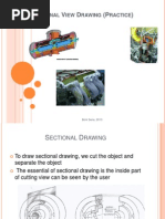 Sectioning in Engineering Drawing | PDF | Drawing | Technical Drawing