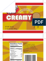 Peanut Butter Redesign Labels