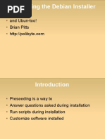 Preseeding The Debian Installer