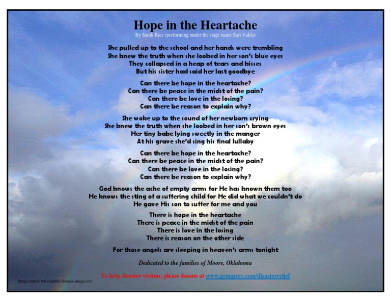 Hope in Heartache: A Poignant Reflection | PDF | Art | Poetry