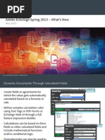 Download EchoSign Spring 2013 Release - Whats New by Adobe EchoSign SN143144048 doc pdf