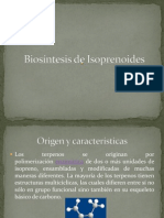 Biosíntesis de Isoprenoides