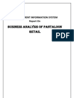 MIS Report on Pantaloon Retail