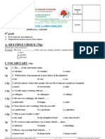 Subiecte Evaluare in Educatie Clasa A VI A PDF