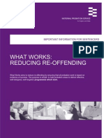 UK Home Office: What Works Reducing Reoffending Issue 2