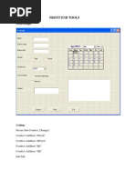 Front End Tools