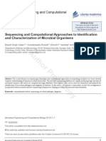 Sequencing and Computational Approaches To Identification and Characterization of Microbial Organisms