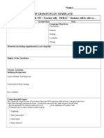 Siop Lesson Plan Template