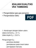 Pengendalian Kualitas Udara Tambang