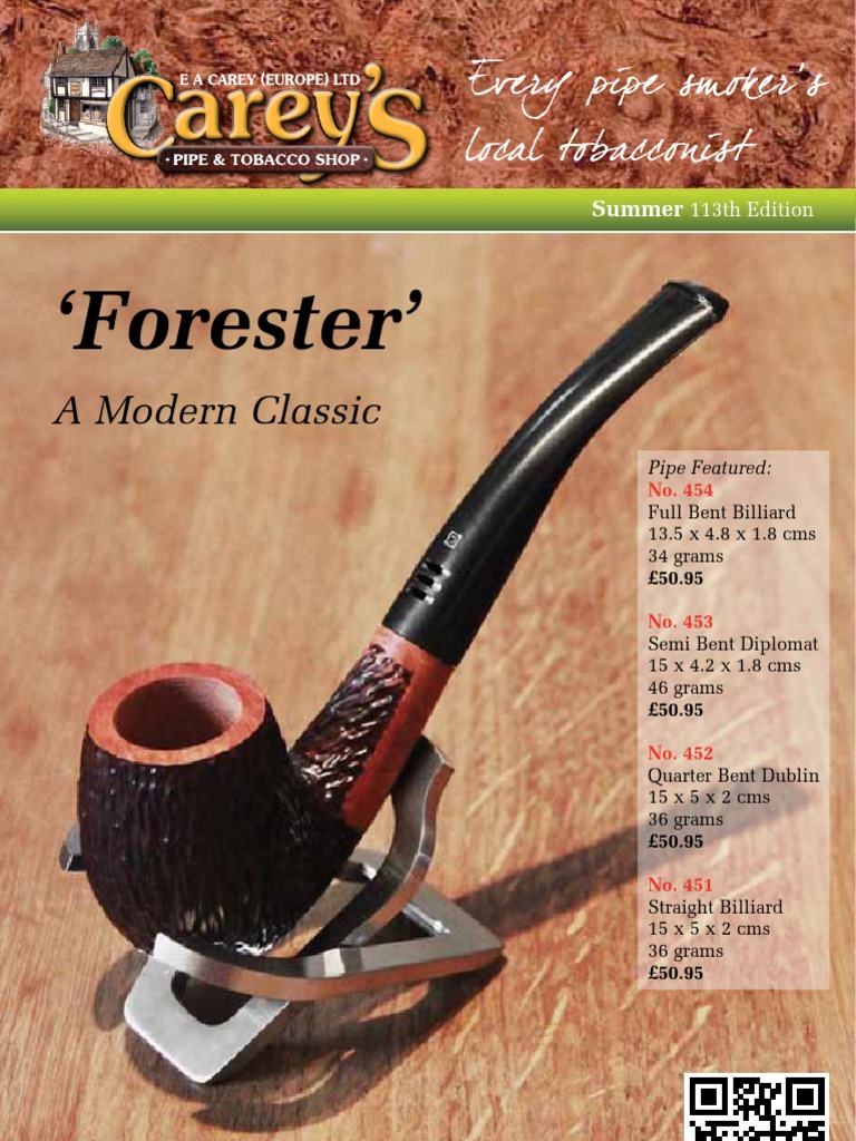 Carey's Pipe & Tobacco Shop Catalogue 113 Summer 2013 Tobacco Pipe