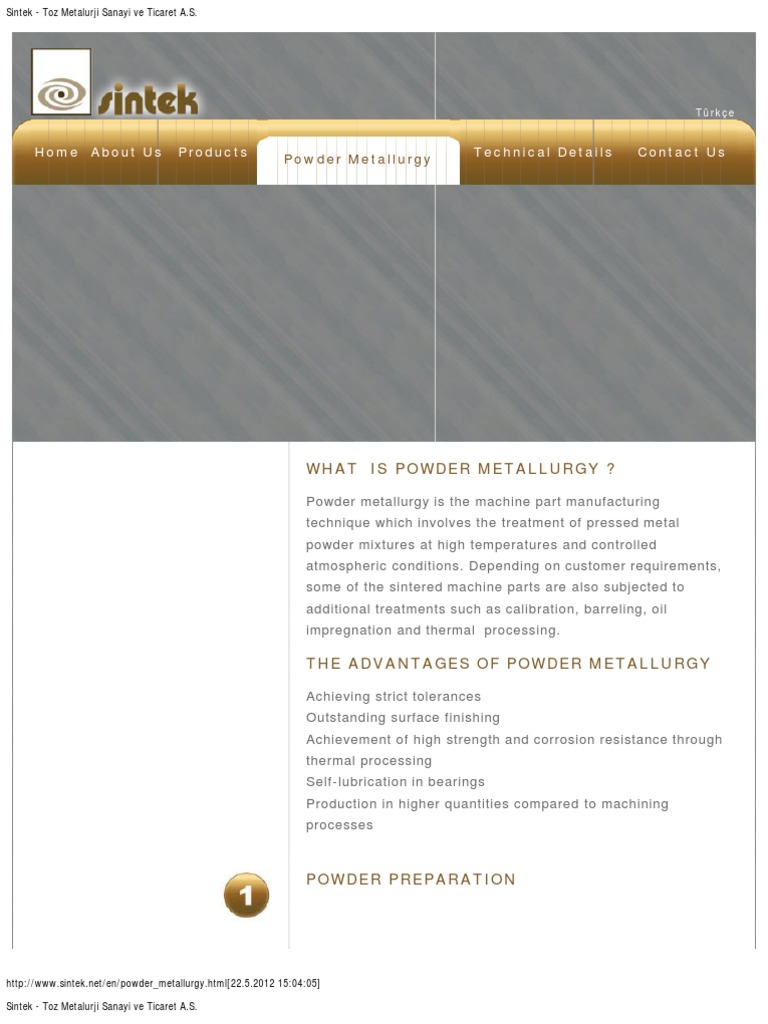 Powder Metallurgy Process Overview | PDF | Sintering | Metallurgy