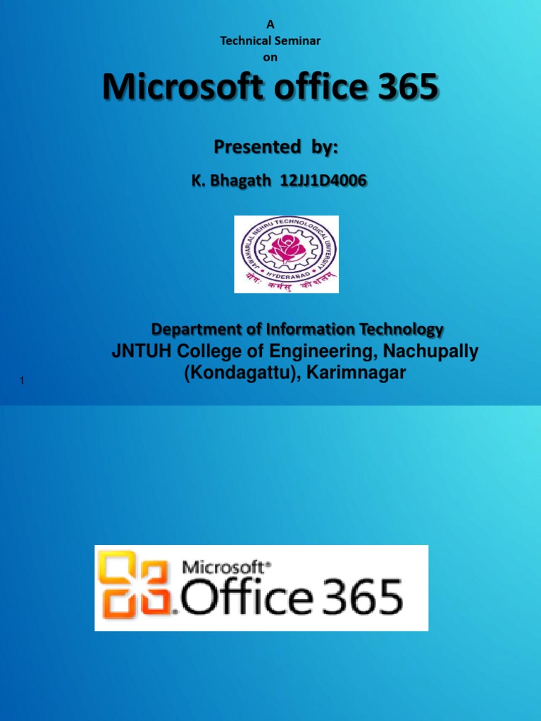 Microsoft Office 365 Cloud Seminar | PDF
