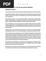 Constructive Criticism